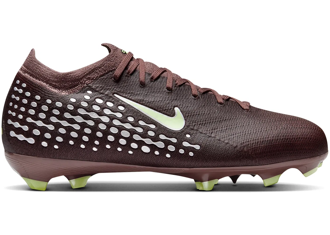 Детские бутсы с принтом Nike Zoom Mercurial Vapor 16 Pro FG Kylian Mbappé Nike, Plum Eclipse Metallic Silver