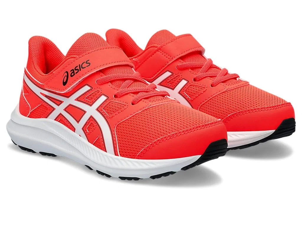 Детские кроссовки для мальчиков с амортизацией Jolt 4 Ps ASICS, Sunrise Red White — фото 2