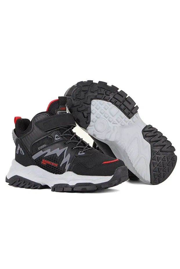Детские ботинки для мальчиков водонепроницаемые Moun cold and water resistant velcro boys' boots Vojo, Black — фото 4