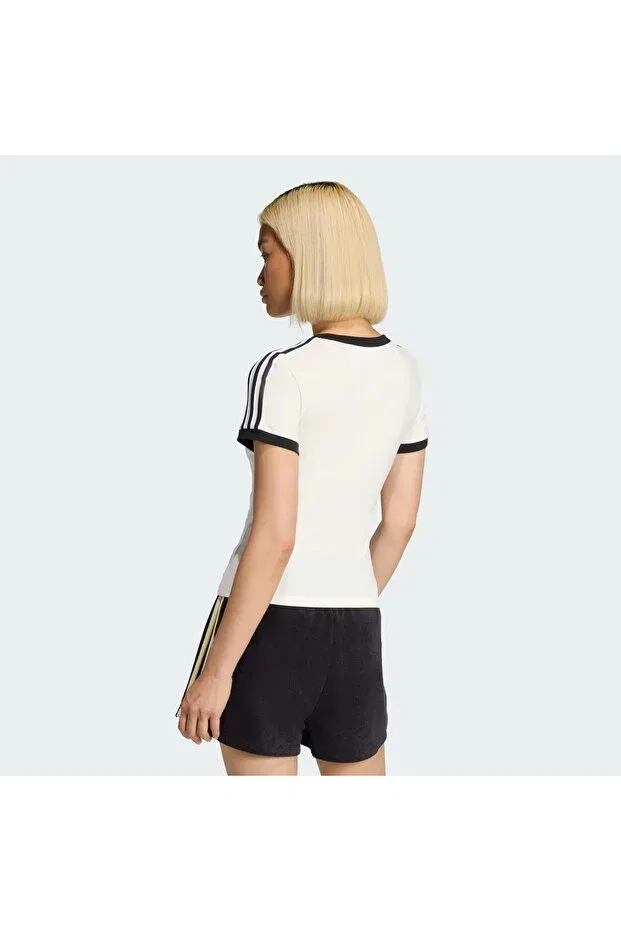 Женская футболка хлопковая Adidas, Owhite — фото 2