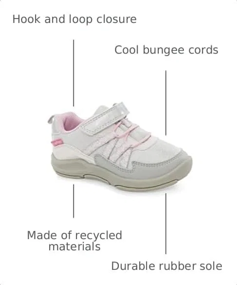 Детские кроссовки для девочек Sevvy Sneaker OSHKOSH B'GOSH, Silver — фото 3