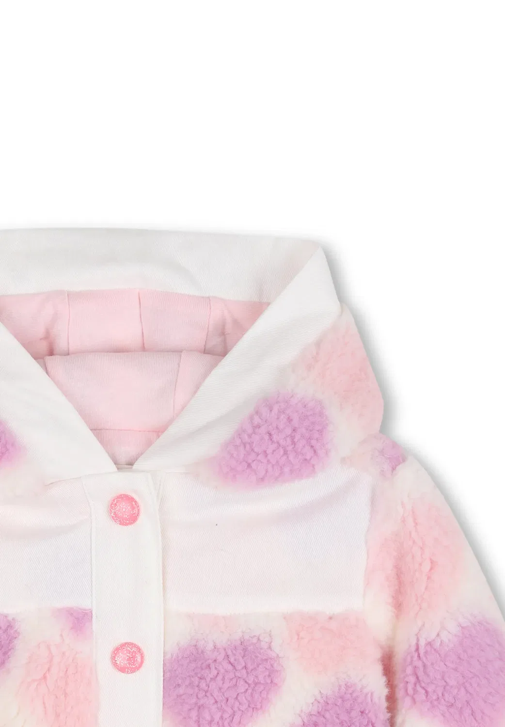 Пальто для новорожденной девочки - флисовая куртка Billieblush, Ivory — фото 3