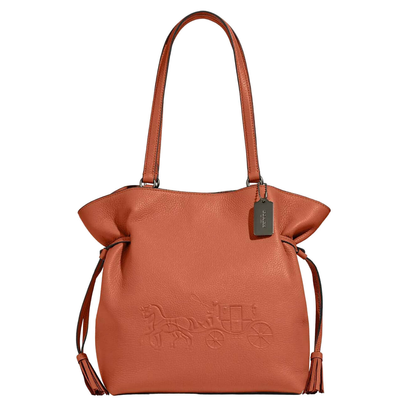 

Сумка Coach Outlet Andy Tote with Horse and Carriage, терракотовый