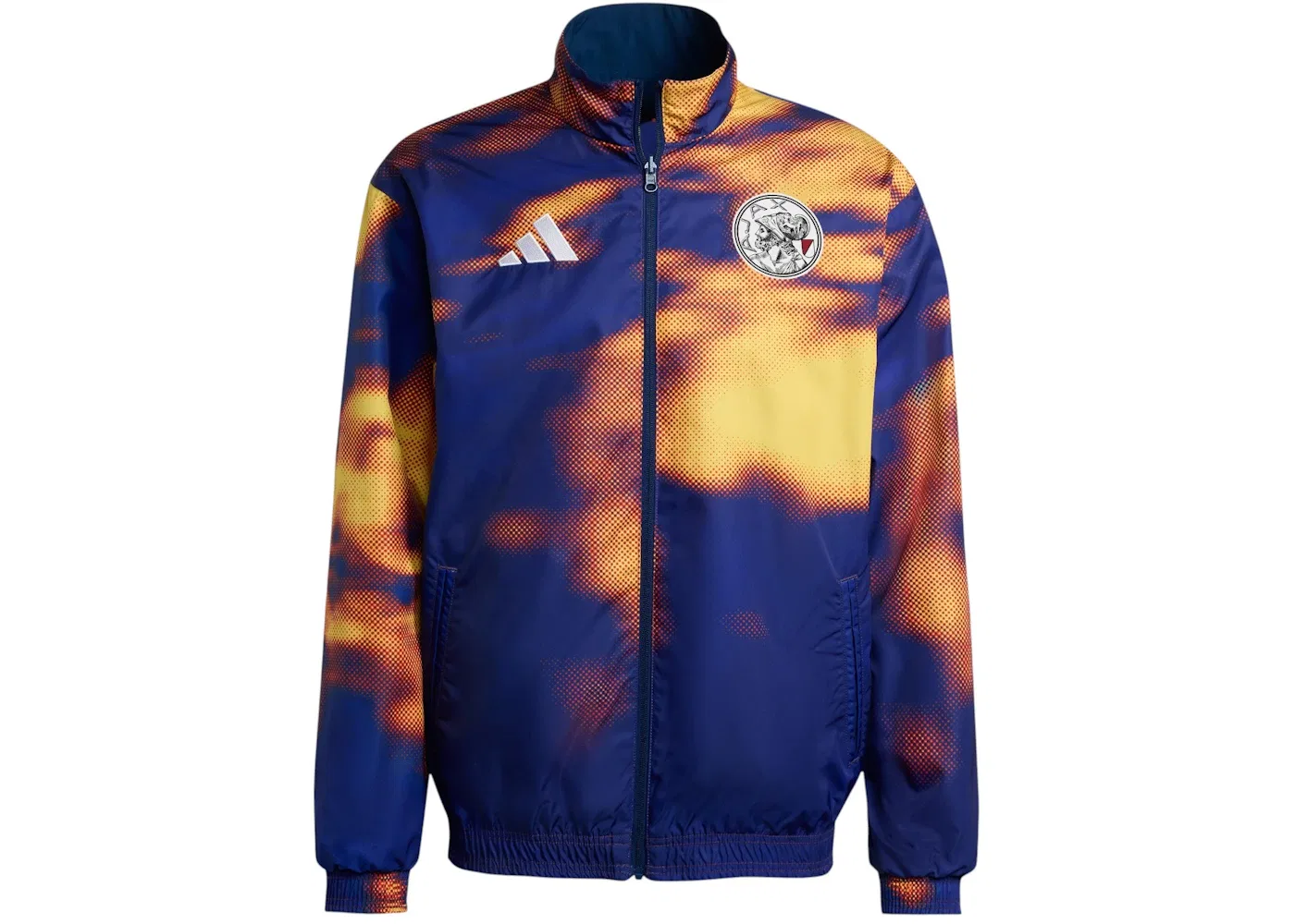 Мужская куртка-олимпийка с длинным рукавом Top Adidas, Team Navy Blue