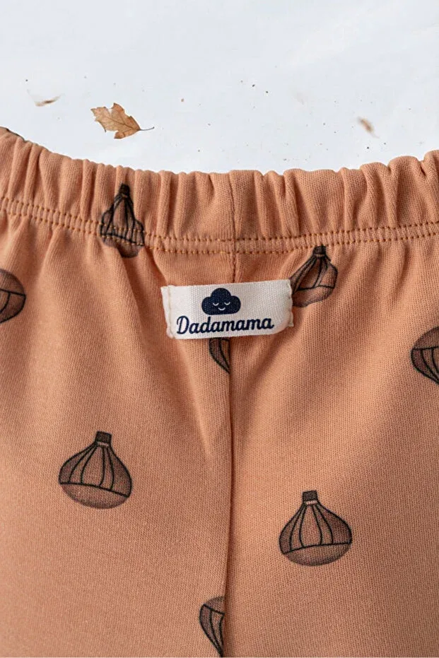 Детские леггинсы для девочек хлопковые 2-Pack Dadamama, Orange — фото 4