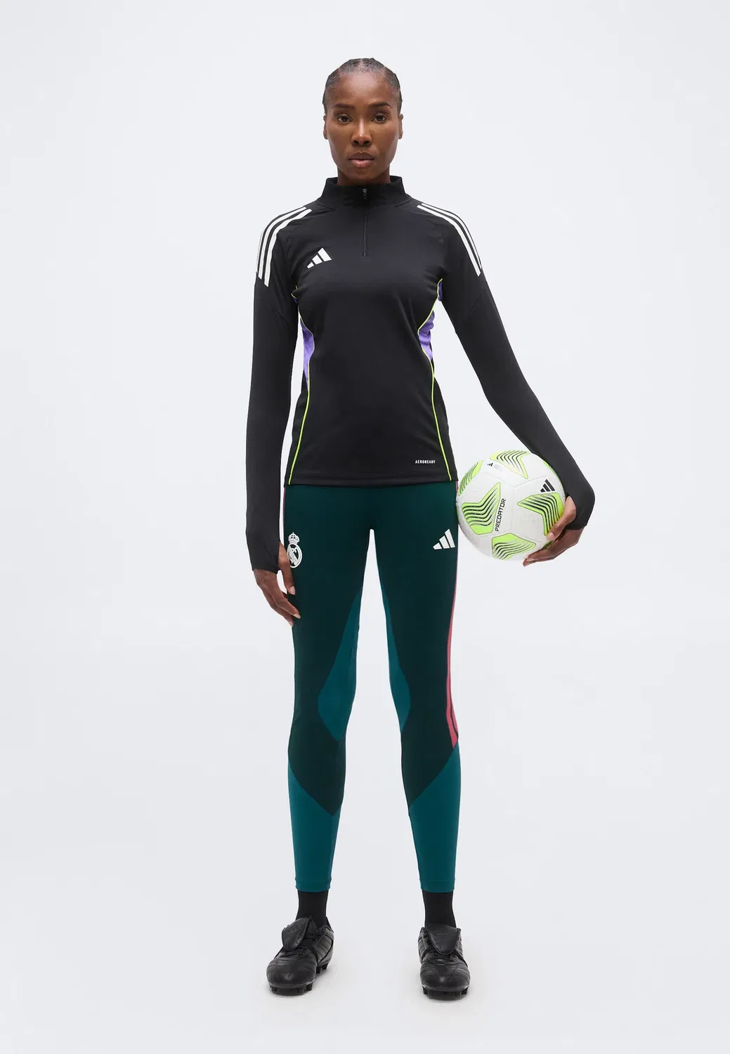 Спортивные тренировочные штаны Real Madrid 26/27 Tiro26 - клубная форма Adidas Performance, Aurora Ivy/Wild Pink — фото 2