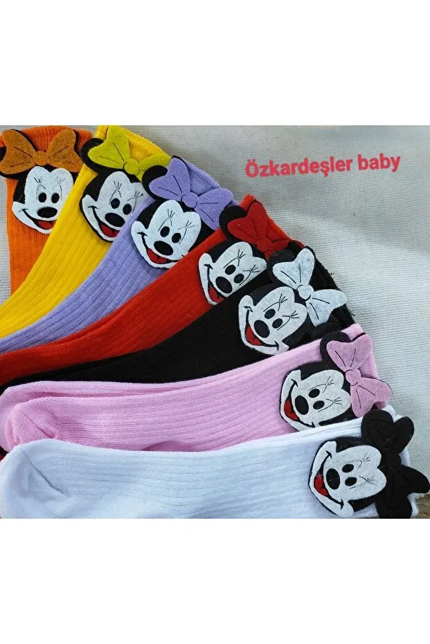 Детские носки для девочек с принтом 7 шт Özkardeşler Baby, Multicolored