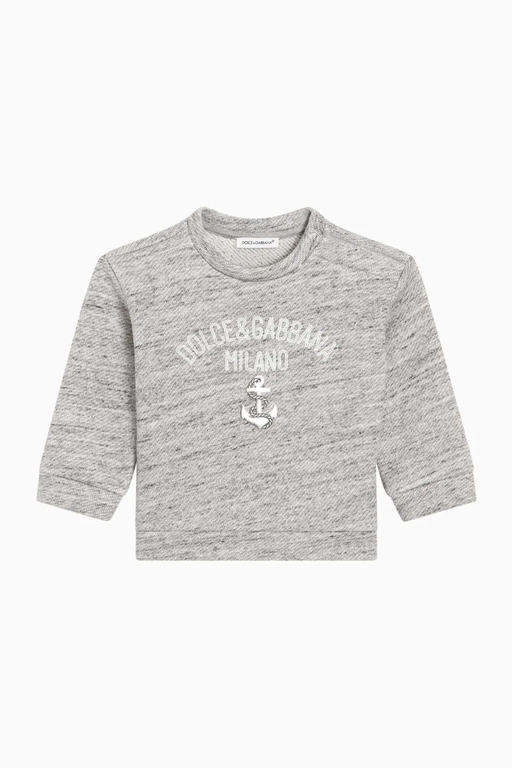 Свитшот хлопковый с логотипом Dolce & Gabbana