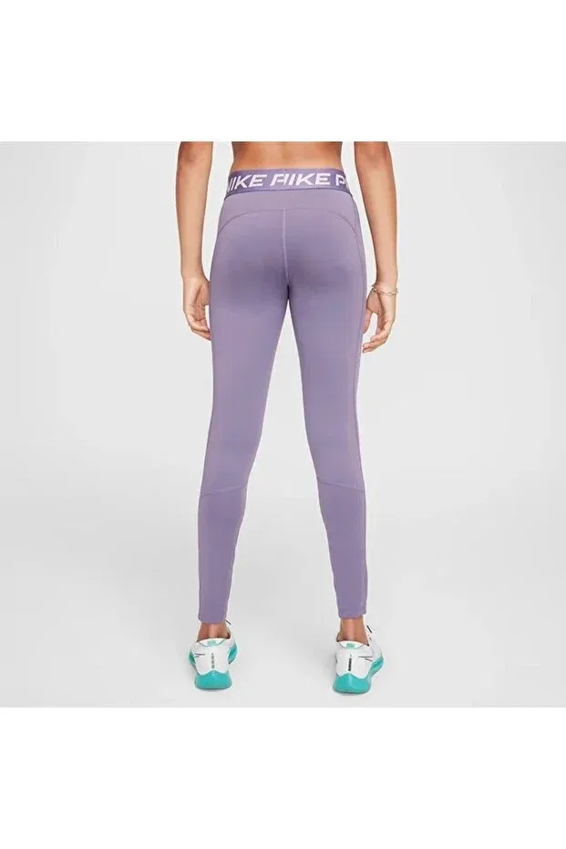 Детские спортивные леггинсы для девочек с защитой от протеканий Pro Leak Protection Nike, Purple — фото 2