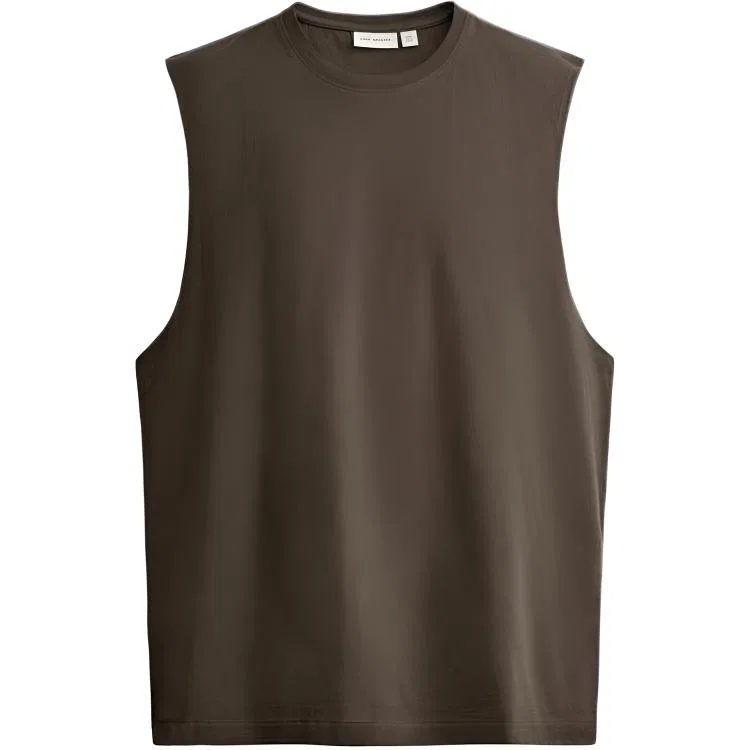 Мужская майка-борцовка с круглым вырезом Brown ZARA, Brown