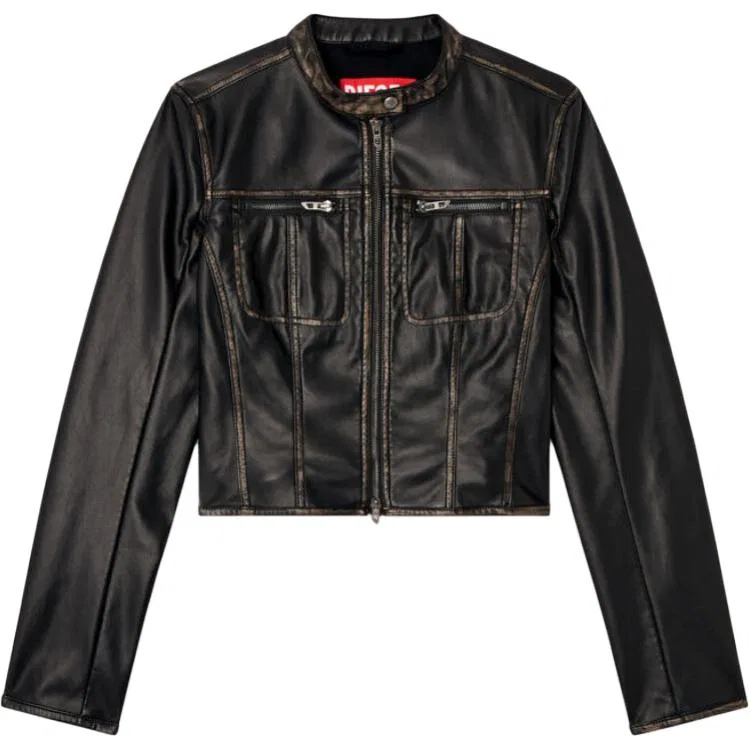 Женская куртка-косуха с молнией G Lobe DIESEL, Black