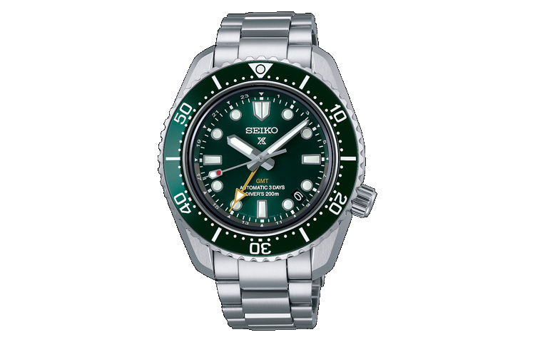 

Prospe механический механизм браслет из нержавеющей стали мужские часы циферблат SEIKO, зеленый Dial