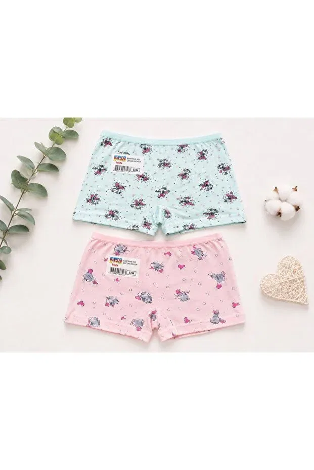 Детские боксеры для мальчиков хлопковые 2 шт Ays Kids, Pink And Mint — фото 3
