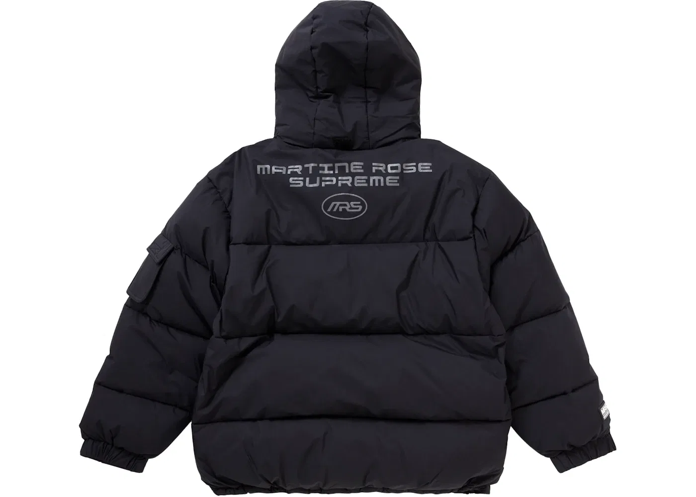 Мужская пуховая куртка Supreme Martine Rose Down Puffer Jacket, Black — фото 3