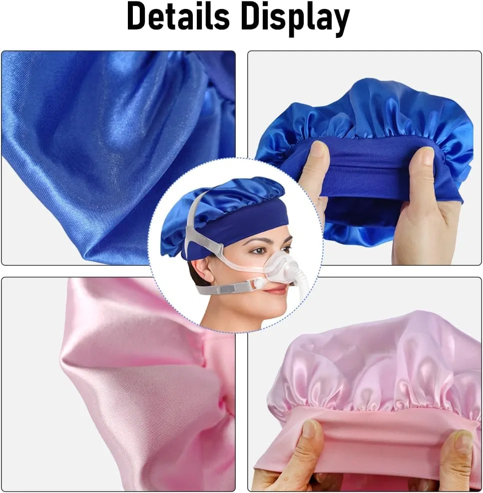 Шапочка для душа Satin, 2 шт, голубая и розовая, Toeloioh — фото 4