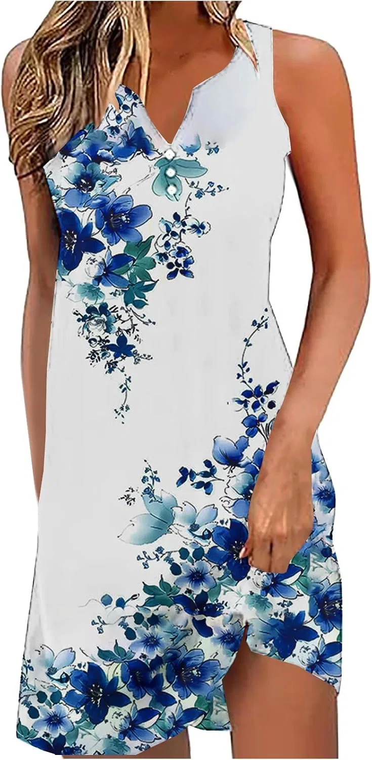 Женское пляжное платье с принтом Sundresses, Multicolor