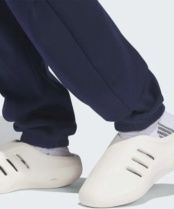 Спортивные брюки баскетбольные из флиса, Adidas, ночной индиго — фото 4
