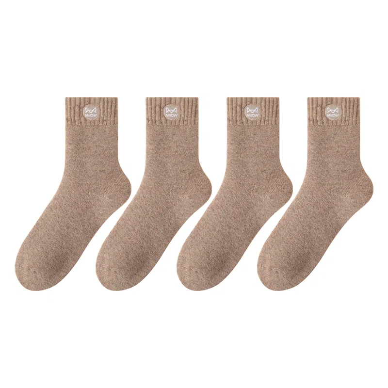 Детские носки до середины икры, 4 пары, Camel 4, MIIOW