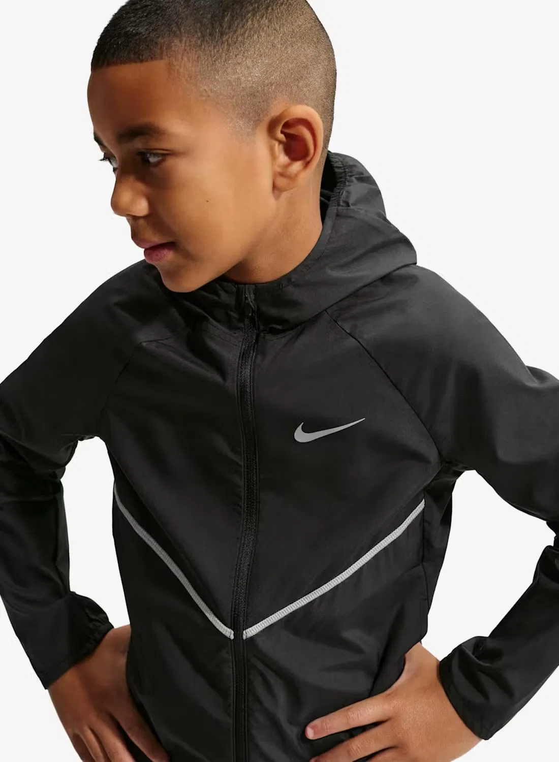 Куртка трековая с водоотталкивающей отделкой Nike, черный — фото 3