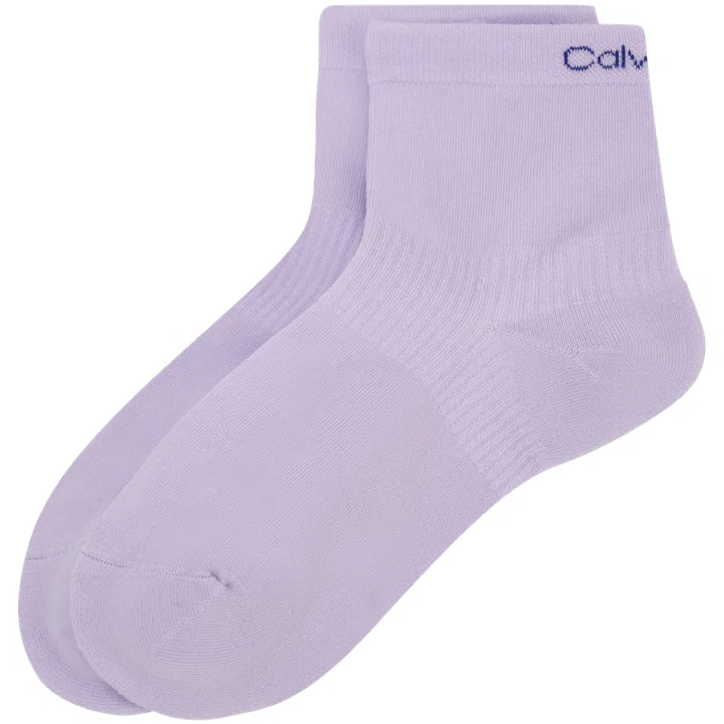 Женские носки с принтом Crew Socks Calvin Klein, 543-Lilac