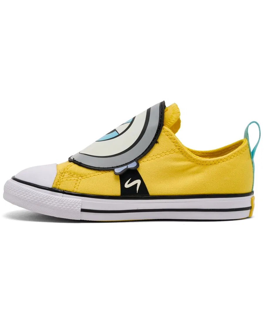 Кеды с кросс-застежкой Minions Converse, Yellow White Black — фото 3
