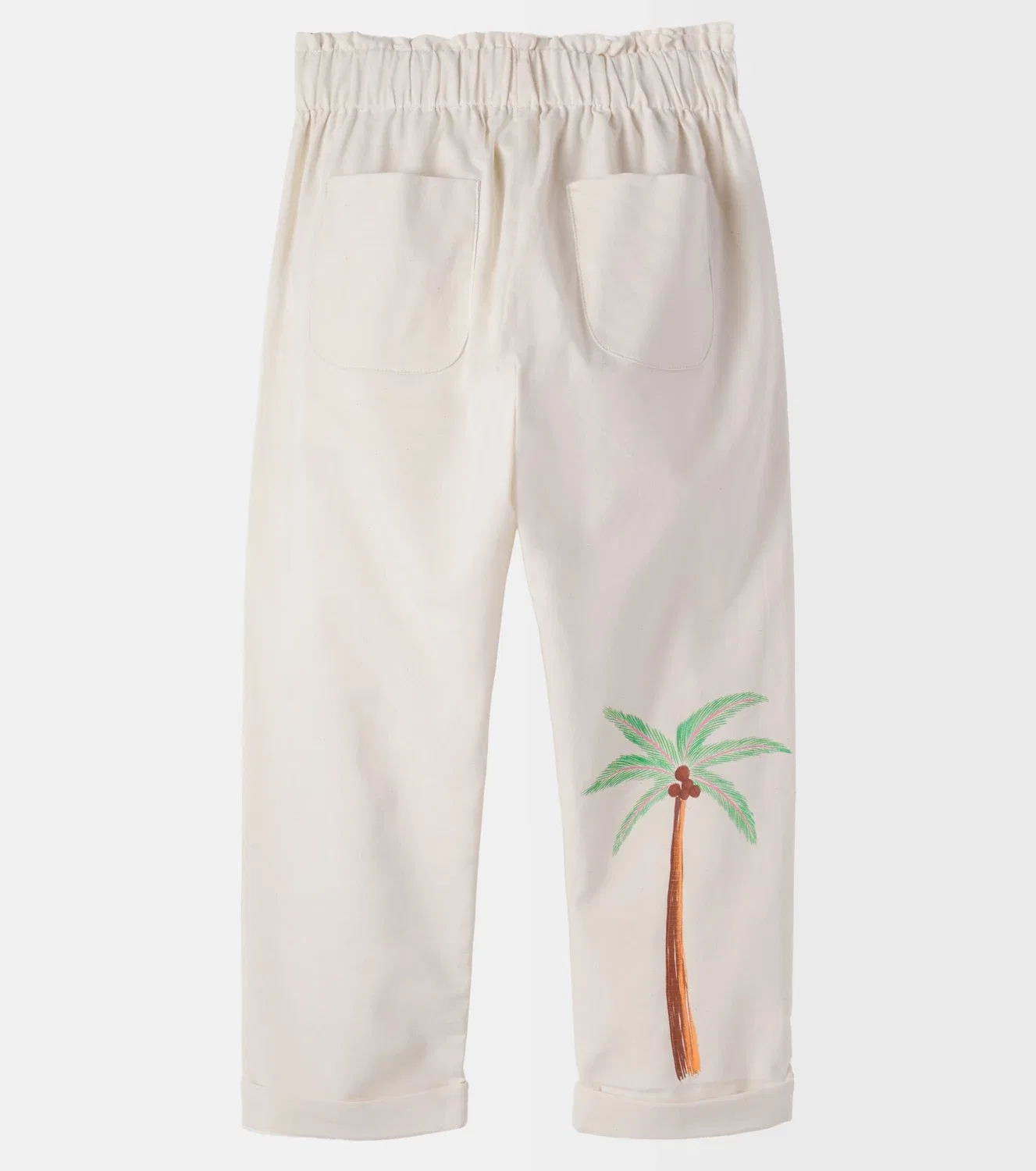 Брюки хлопковые Starfish Pepita&Me, белый — фото 2