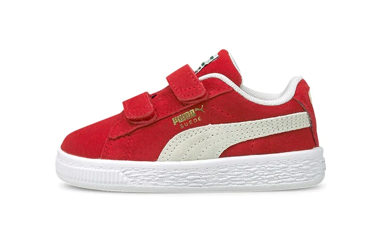 Детские кроссовки из замши с моделью Suede Classic 21 AC Infant PUMA, High Risk Red White