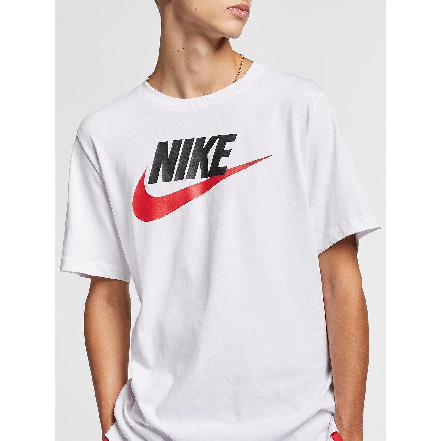Мужская футболка с логотипом Icon Futura Nike, Weiss — фото 3