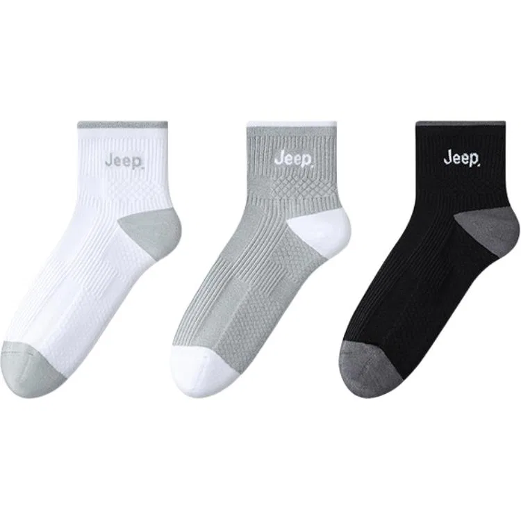 Детские носки Jeep, 3 пары, Black White Gray