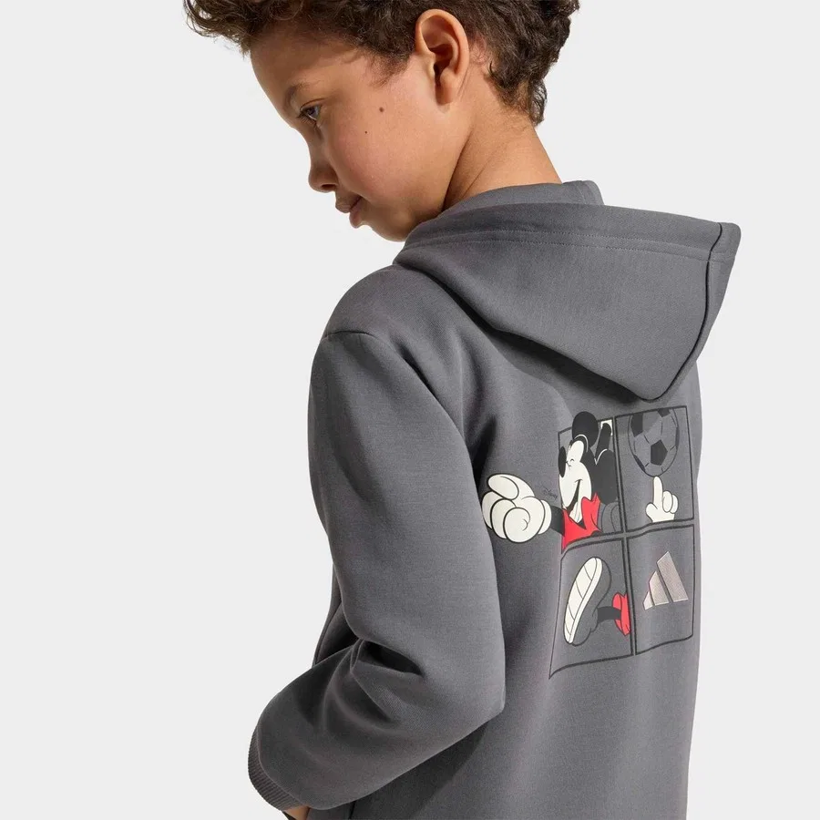 Детская куртка с длинным рукавом Mickey Mouse Future Icons adidas, Серый — фото 4