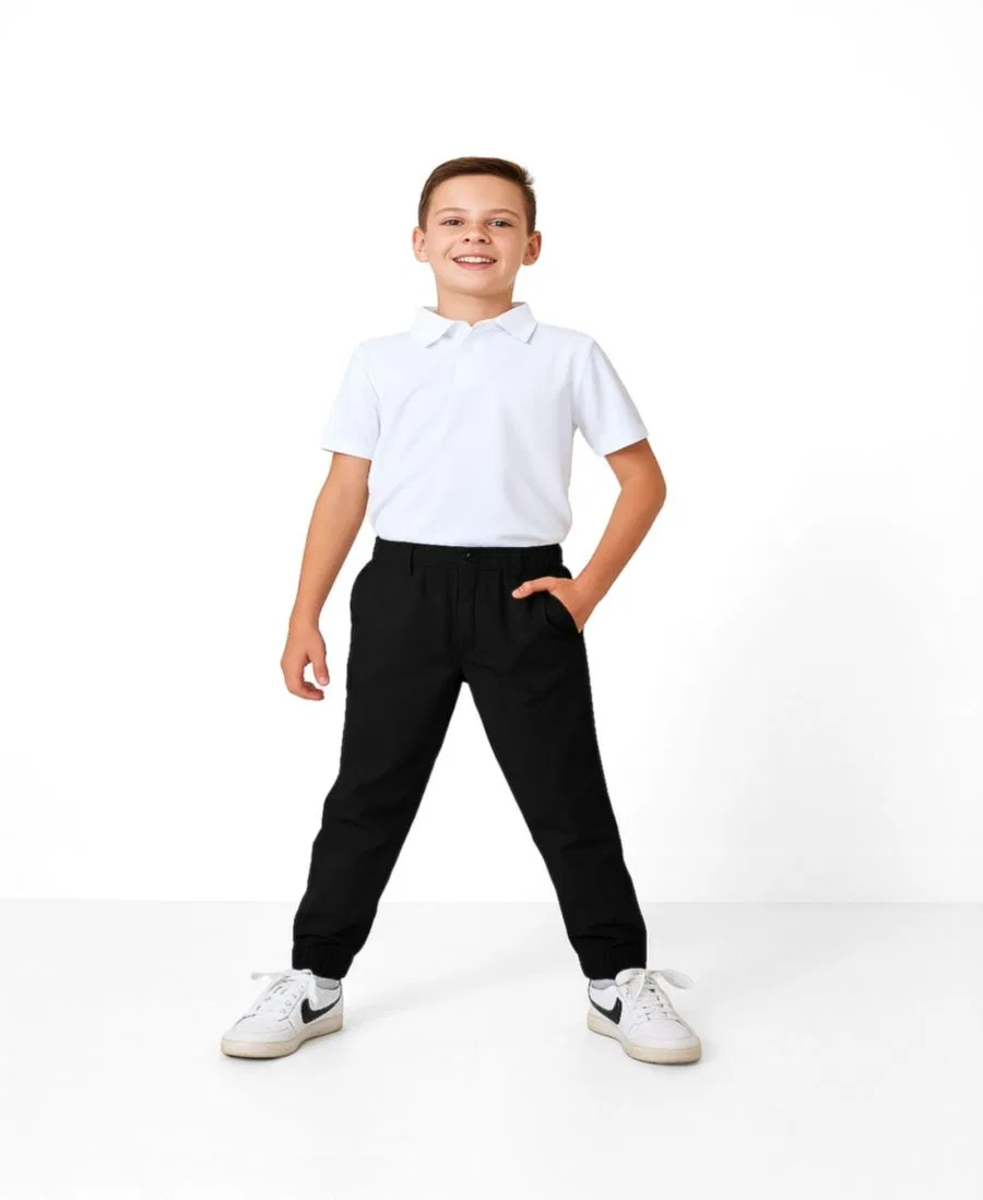 Повседневные спортивные брюки для мальчика Courtside Kids, Black — фото 2