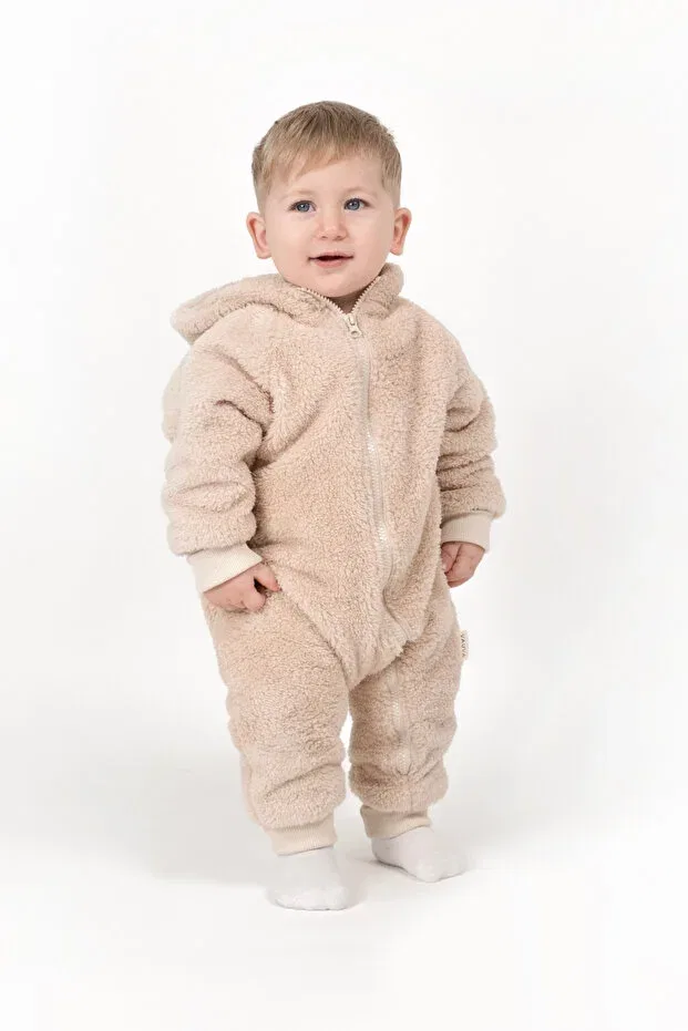 Детское боди-комбинезон с длинным рукавом Vauva, Beige