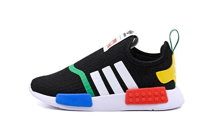 Детские кроссовки для малышей с удобной посадкой Adidas NMD 360 LEGO, Black