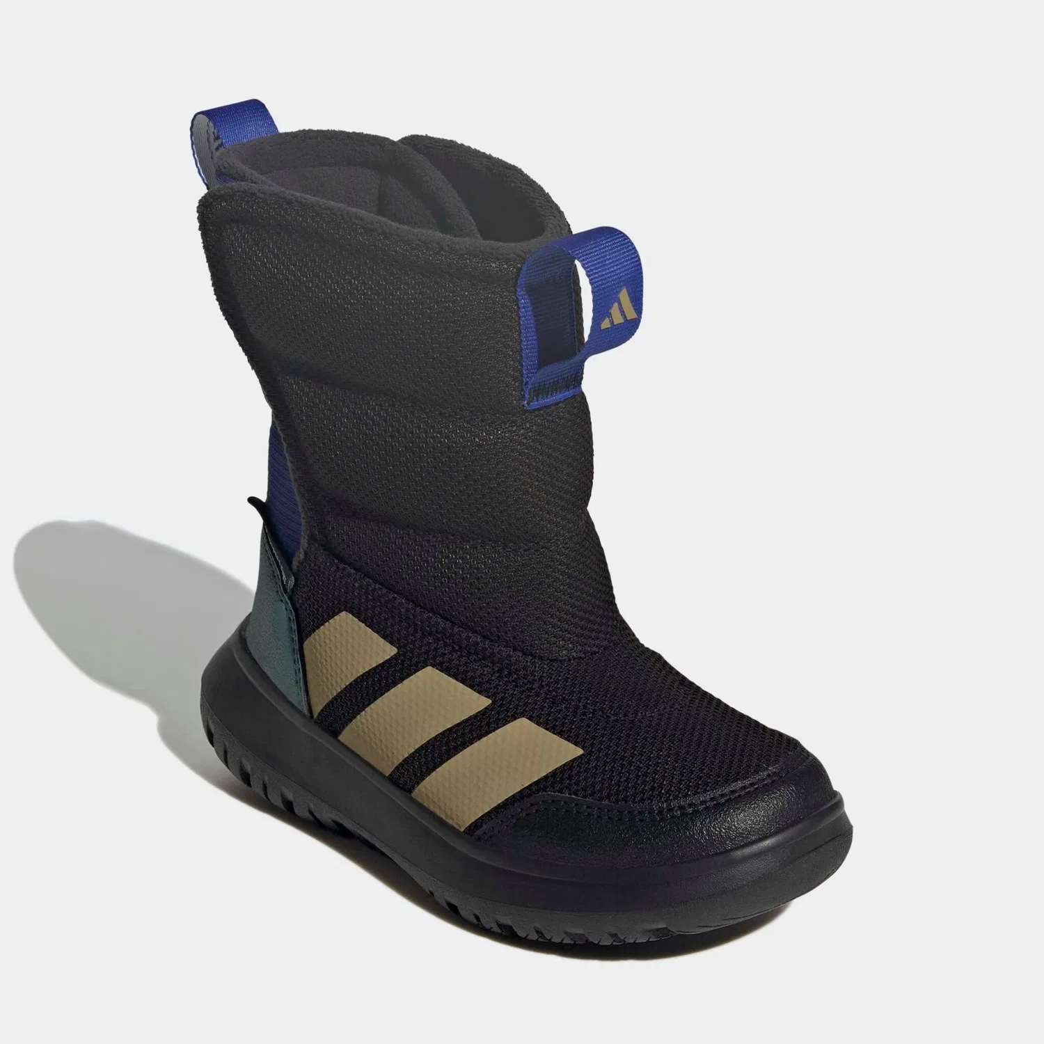 Детские зимние ботинки с водонепроницаемым верхом Adidas Sportswear, Core Black / Khaki / Preloved Teal