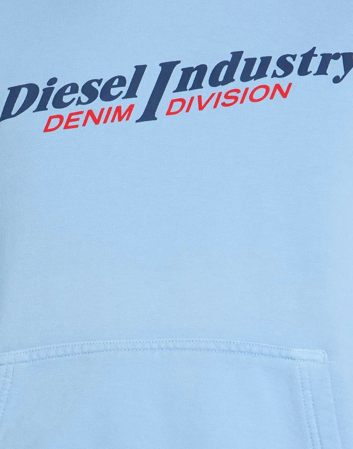 Мужской свитшот из футера с принтом Diesel, темно-синий — фото 4