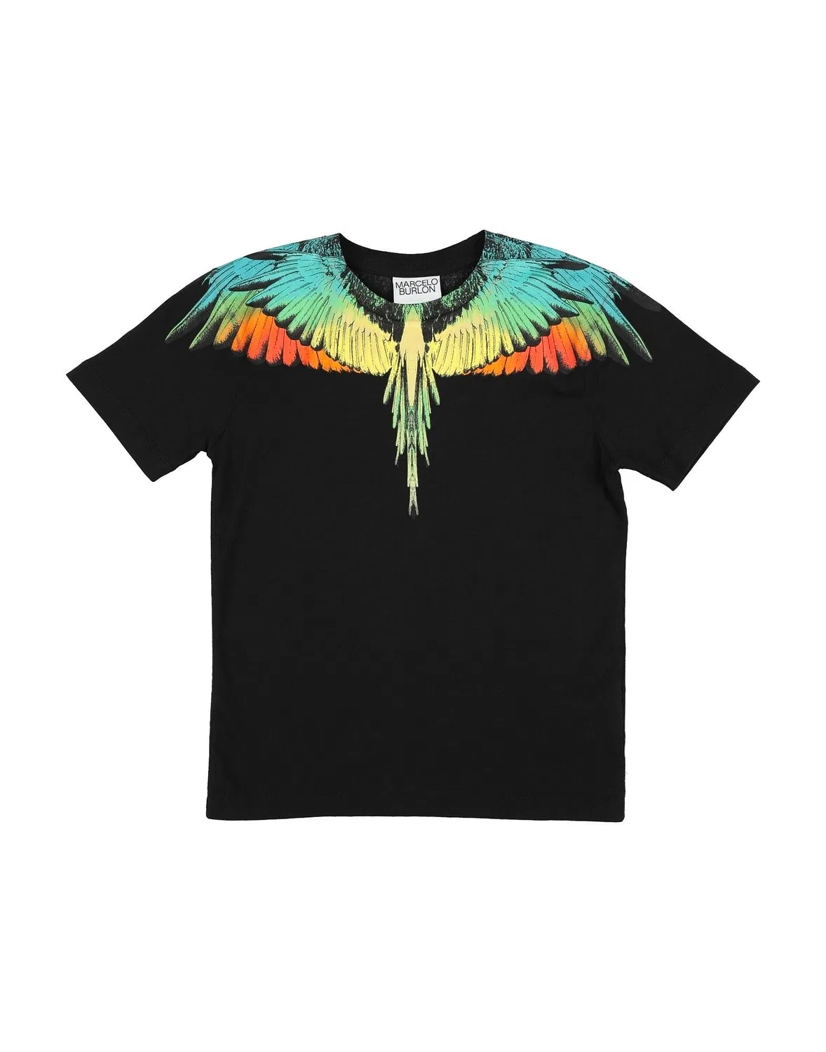 Детская футболка с принтом Marcelo Burlon, черный