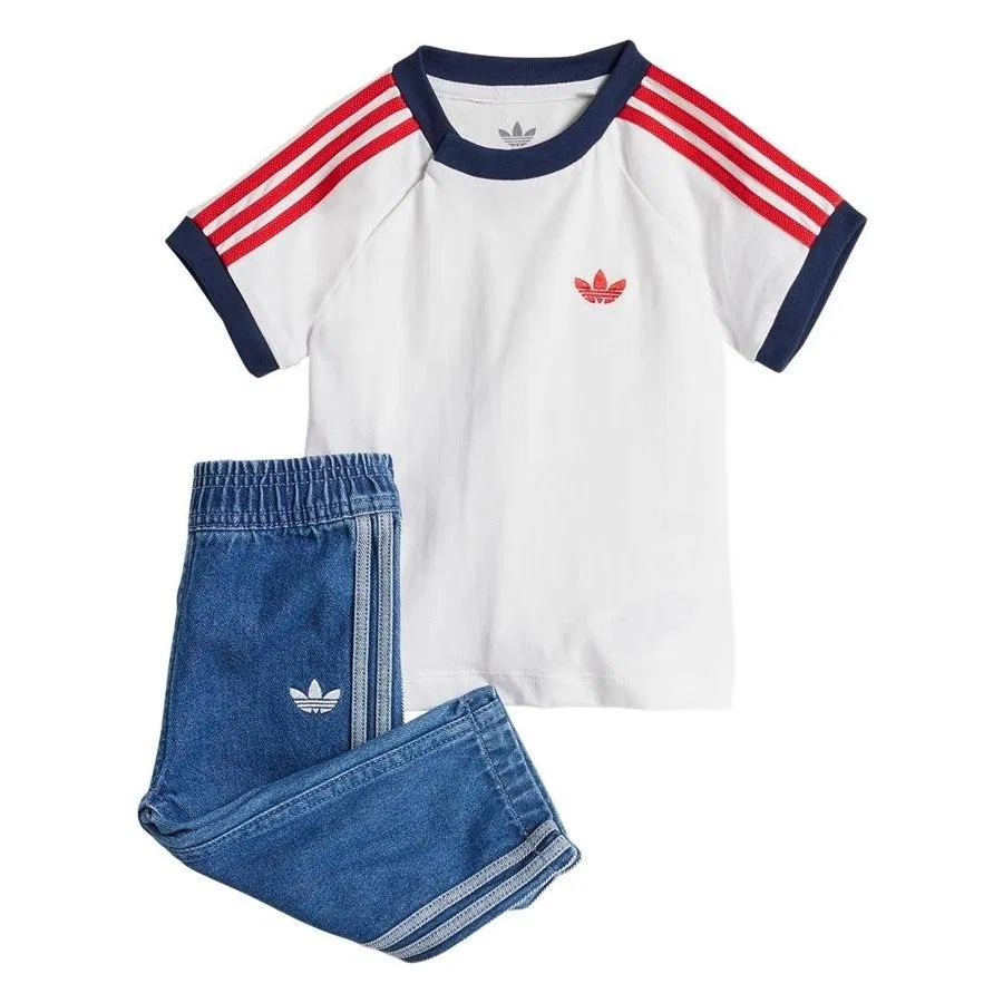 Детский спортивный комплект adidas Denim Set Mavi, Синий — фото 4