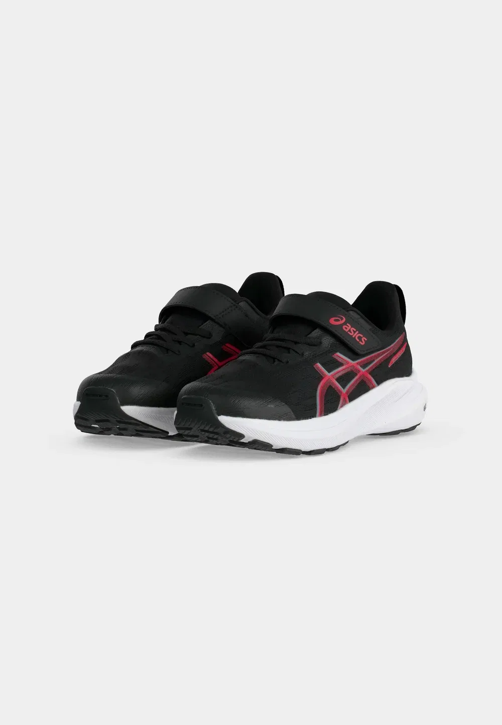 Gt 1000 14 унисекс - кроссовки для бега по улицам Asics, Black/Speed Red — фото 3