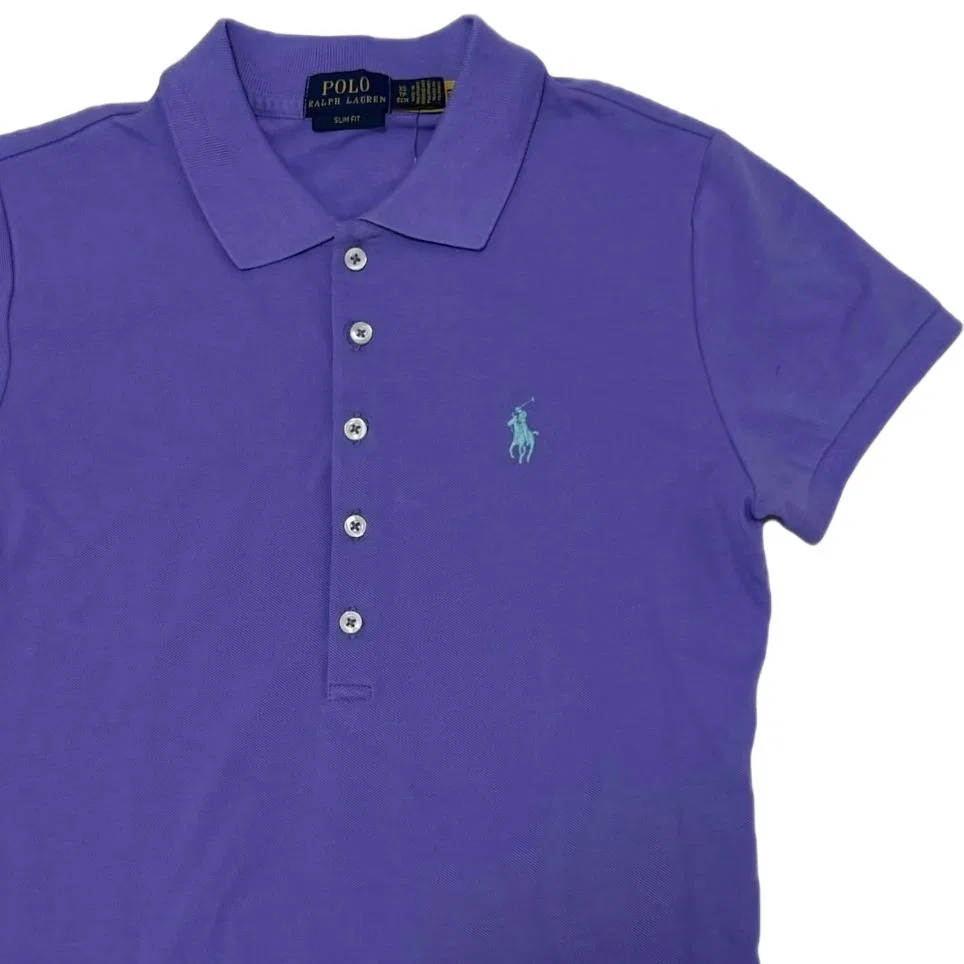 Поло женское фиолетовое Polo Ralph Lauren — фото 4