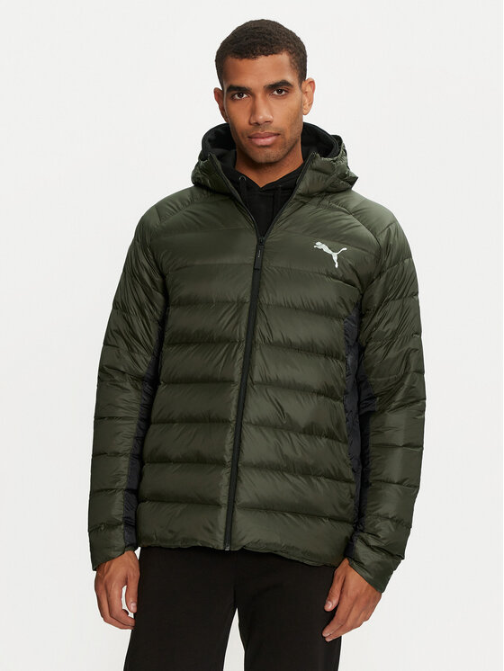 

Пуховик узкого кроя Puma, зеленый
