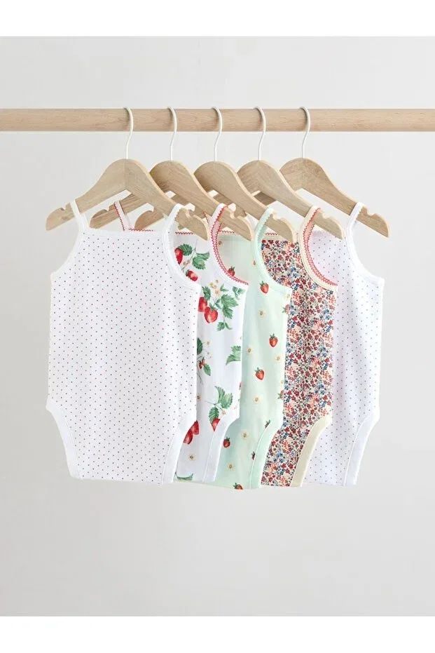 Детское боди-комплект из 5 предметов с рисунком Next Baby, Multicolor — фото 2