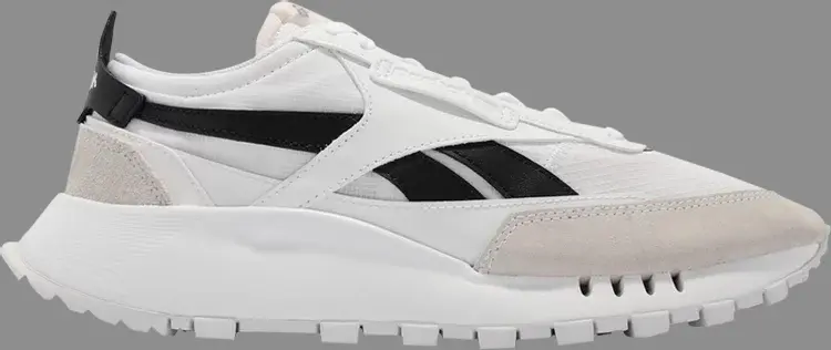 

Кроссовки classic leather legacy 'white black' Reebok, белый
