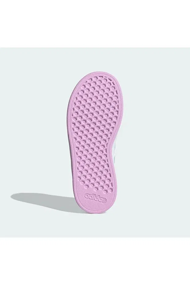 Детские кеды для девочек с принтом Grand Court 2.0 K White Adidas, 43 — фото 3