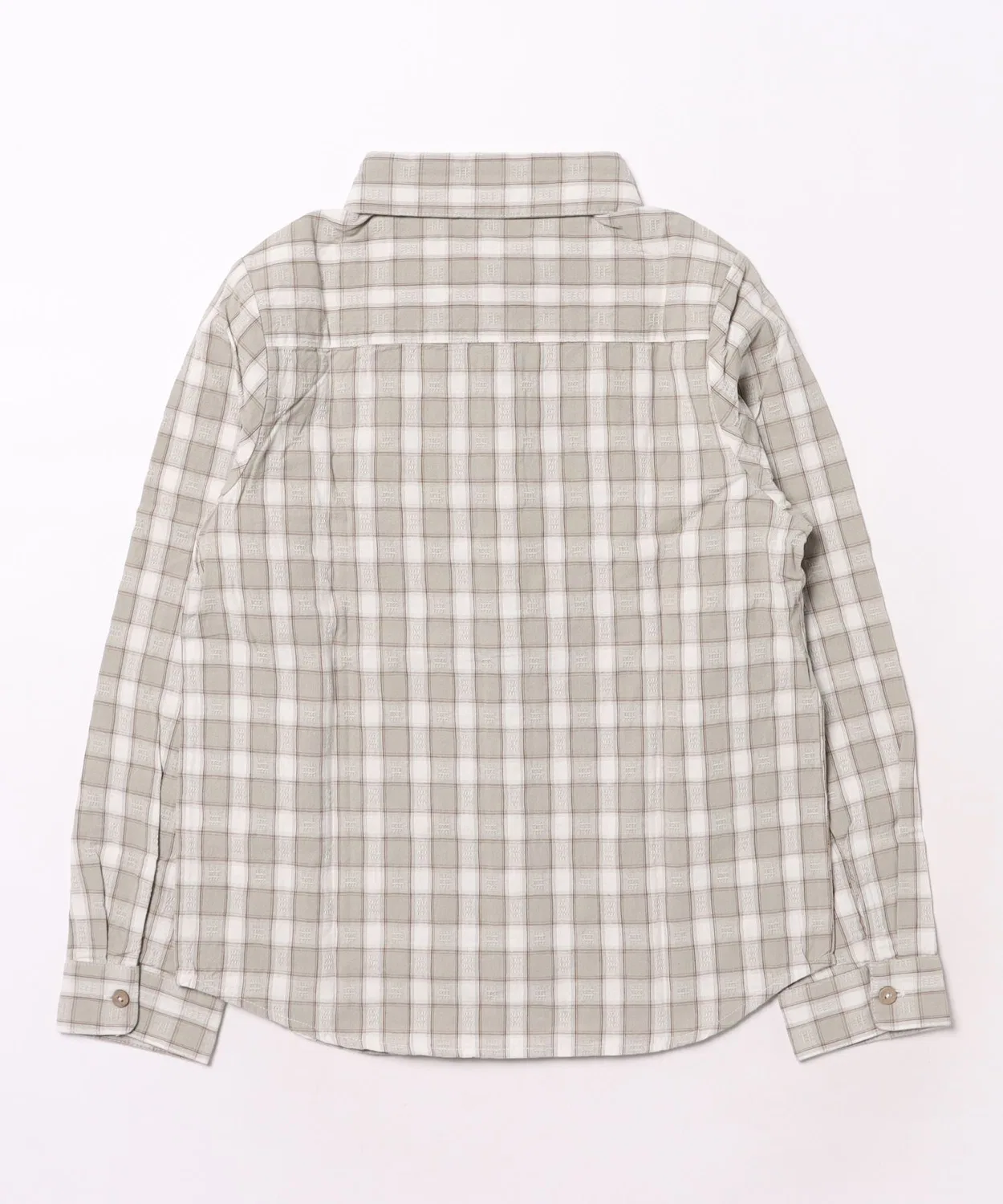 Детская рубашка с воротником с длинным рукавомPewter Plaid Rylee + Cru, White/Blue — фото 2