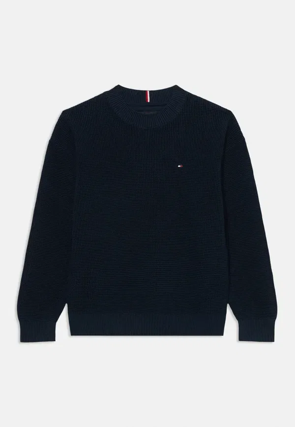Свитер хлопковый Texture Tommy Hilfiger, Dark Night темно-синий — фото 3