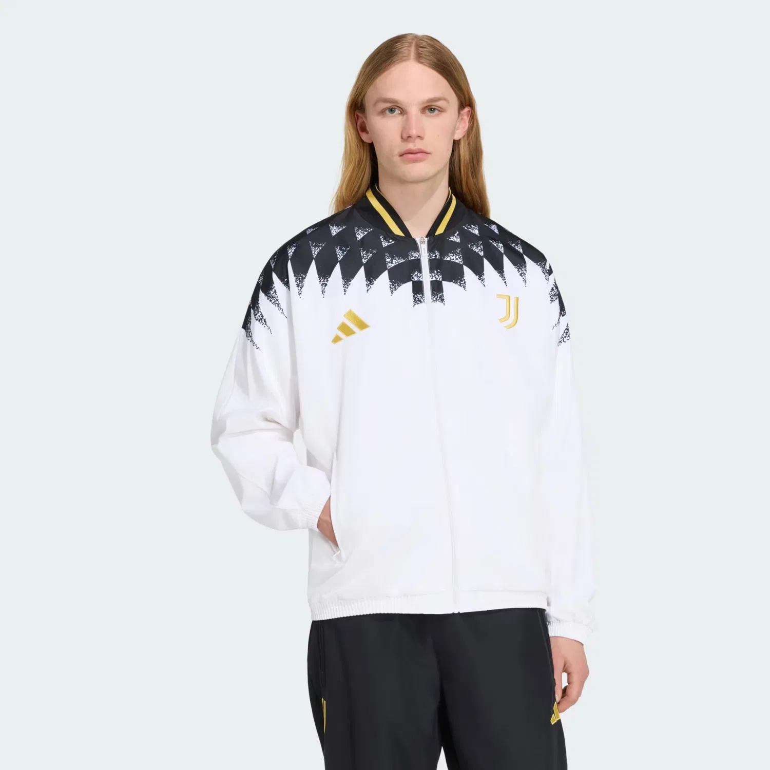 Тренировочная куртка Adidas Performance Ювентус Турин Стэдиум белого цвета — фото 2