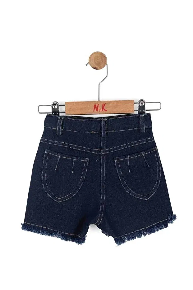 Детские шорты для девочек с кисточками Nk Kids, Dark Blue — фото 4