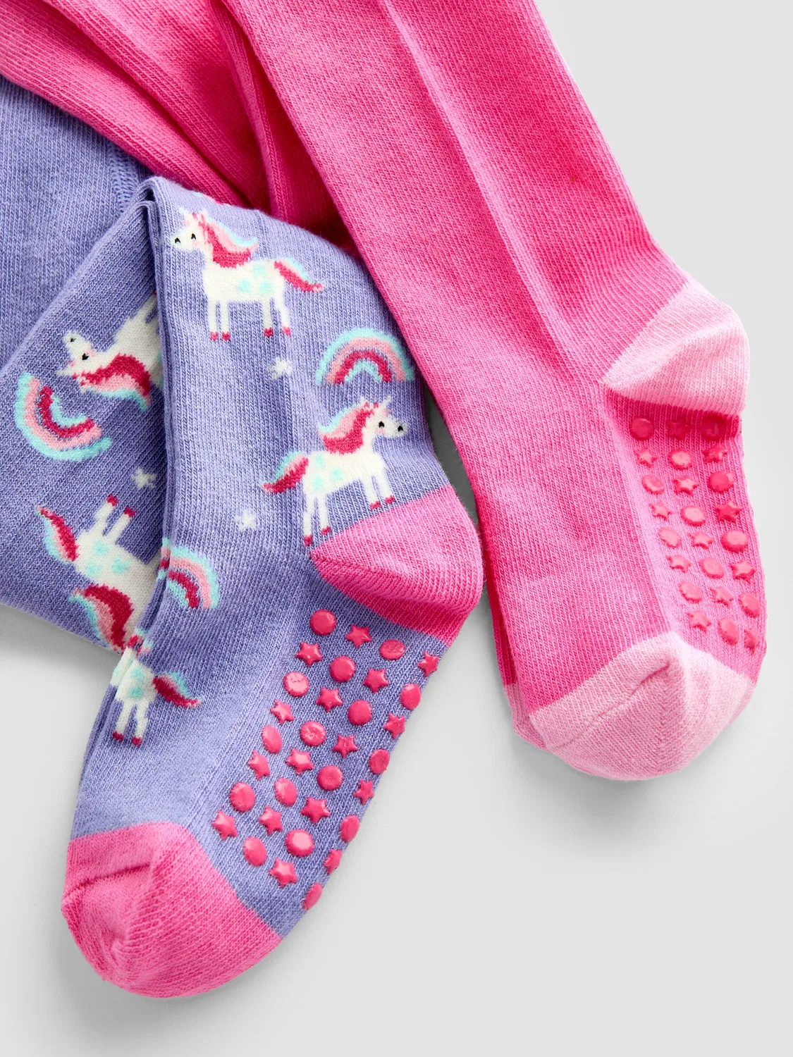 Колготки с единорогом, JoJo Maman Bébé, розовый — фото 4