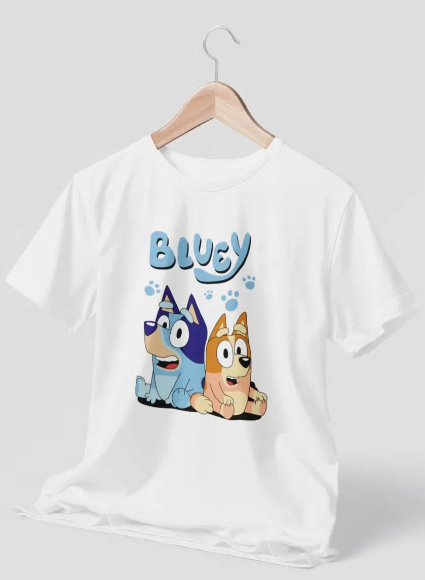 Футболка с принтом Bluey Zoom, белый