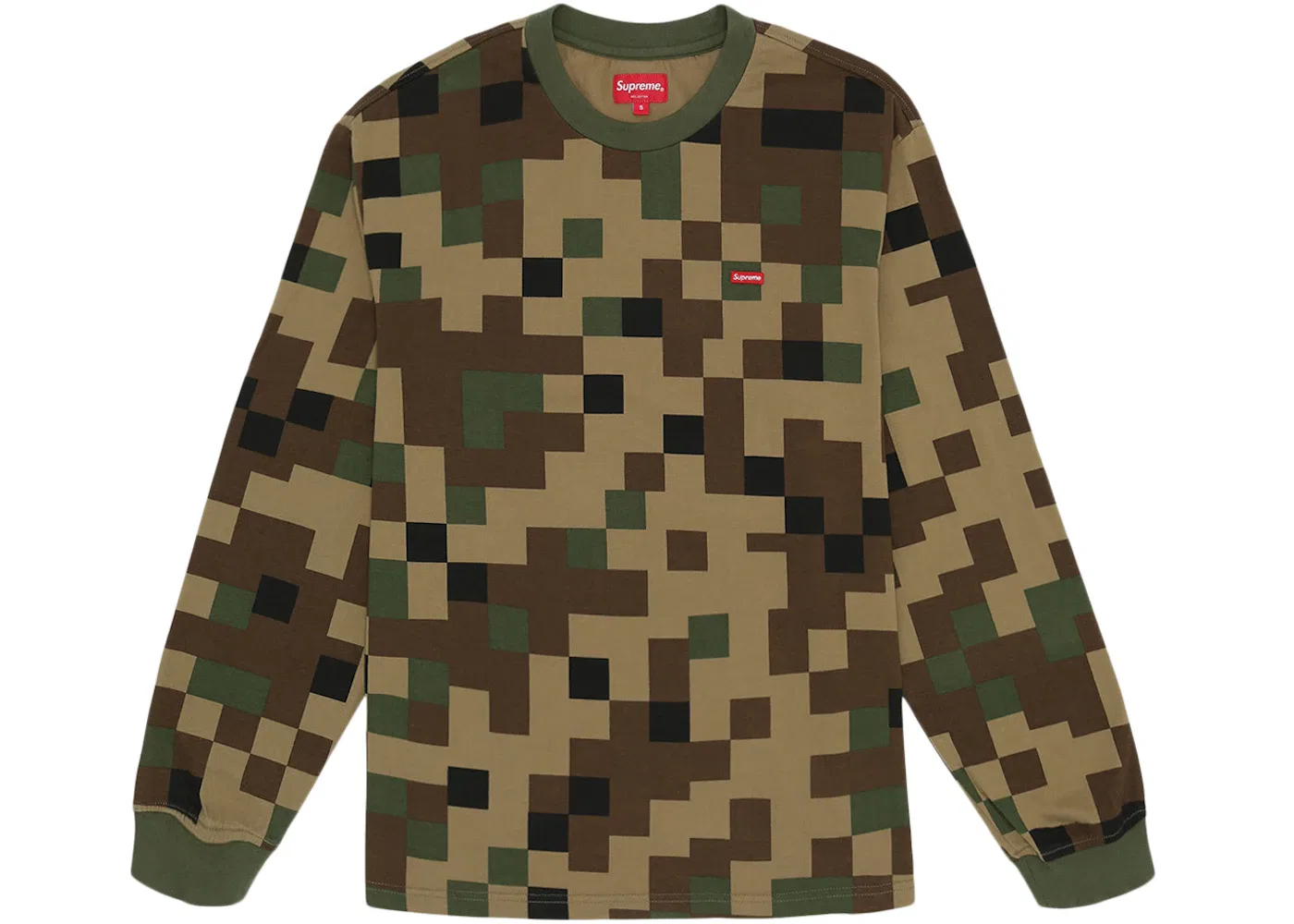 Мужская футболка с длинным рукавом L/S Tee Supreme, Olive Digi Camo